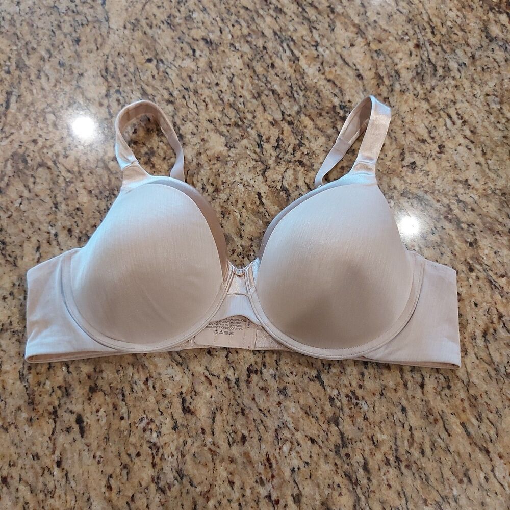 VANITY FAIR 76338 Women's Beige Lined Full Coverage Bra Size 42C Underwire